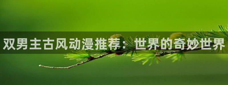 漫画之家下载：双男主古风动漫推荐：世界的奇妙世界