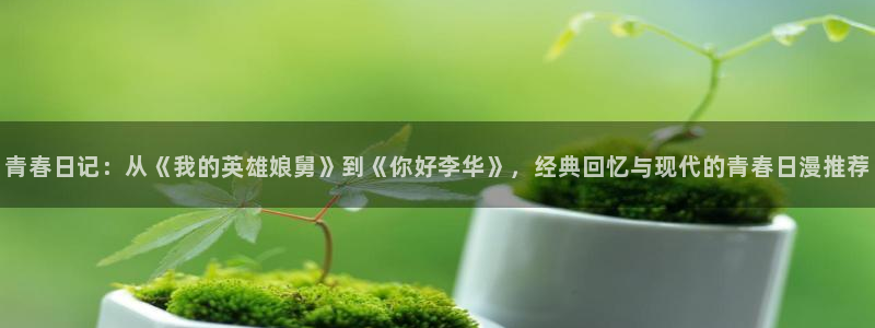 lovestage漫画免费阅读：青春日记：从《我的英雄娘舅》到《你好李华》，经典回忆与现代的青春日漫推荐